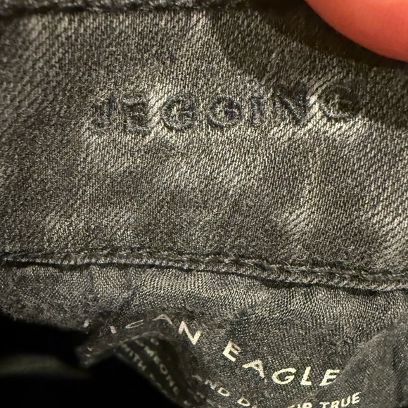 American Eagle Jeggings Black Distressed Women’s Size 2 - Picture 4 of 5